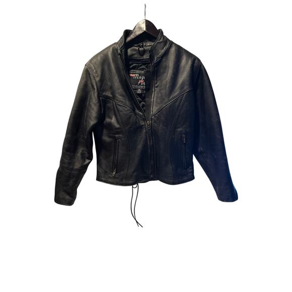 Mega Force Jackets & Blazers - Mega Force Thinsulate heavy distressed leather motorcycle jacket Sz Med Vintage